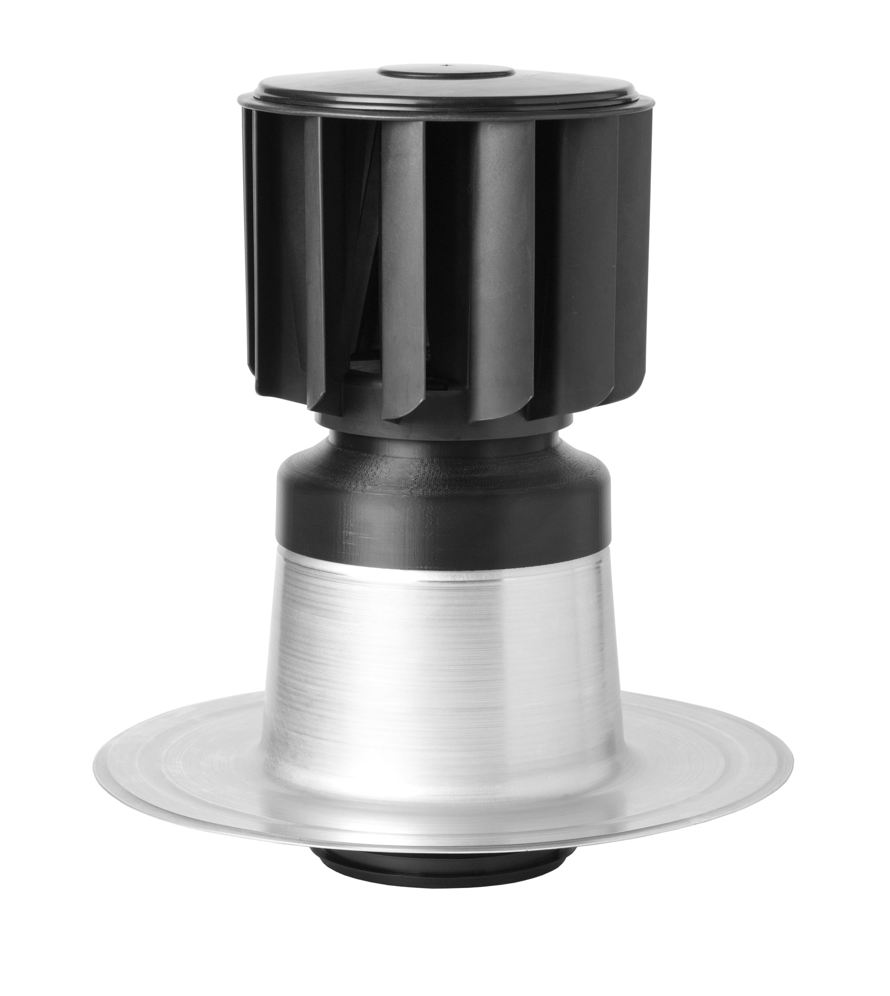 Windgedreven ventilator met dubbelwandige plakplaat