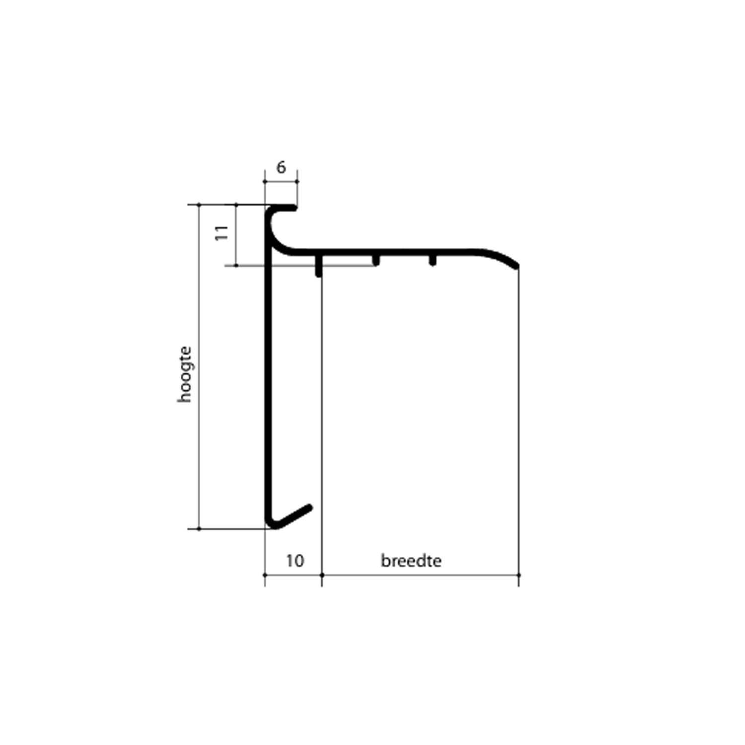 Doe-het-zelf EPDM Daktrim 57x45