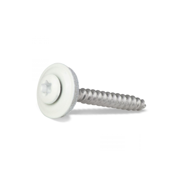 Daktrimschroef RVS met neopreen ring 4,5 x 40mm - verschillende kleuren