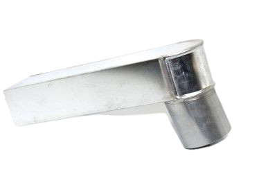 Zink stadsuitloop - Ø 80mm - 60x80mm