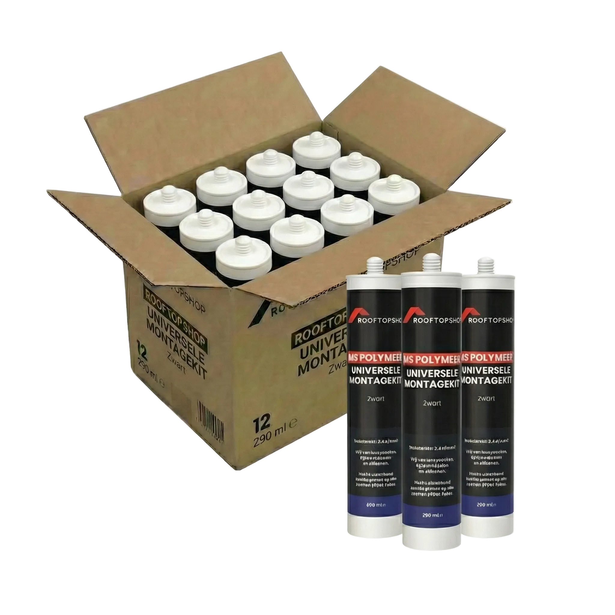 Doos met 12 tubes polymeer kit