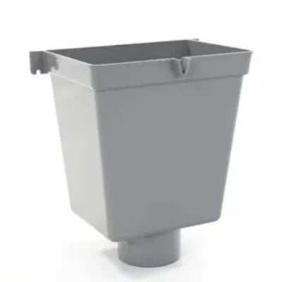 PVC Vergaarbak Halfrond Wit 80mm