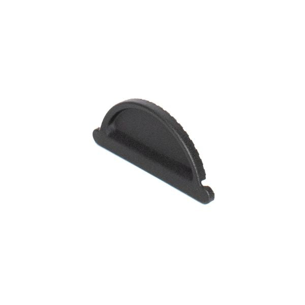 dakgoot eindstuk magnelis 125mm zwart